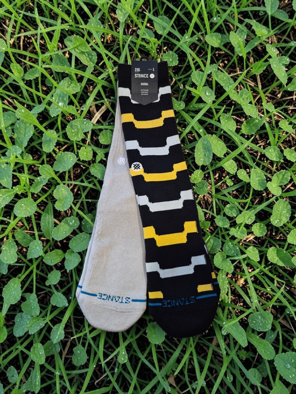 STANCE Casual Cotton Blend Crew Height 2pk Sock Set Size L 9-12